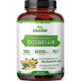 Zazzee Extra Strength Boswellia Serrata Extract 180 capsules front view