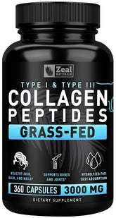 Zeal Naturals Hydrolyzed Collagen Peptides 290g front view