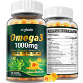 ZEGBALP Omega-3 Vegan Gummies 1000mg front view