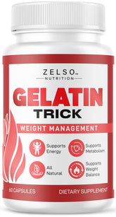 ZELSO Gelatin Trick Advanced Formula Capsules front view