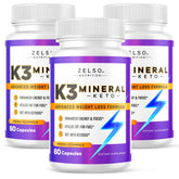 ZELSO K3 Mineral Pills front view with packaging