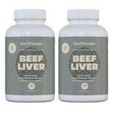 Zen Principle Beef Liver Capsules front view with packaging