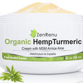 Zenrenu Turmeric and Hemp Cream 200g front view