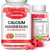 Zetelixia Calcium Magnesium Zinc Gummies 200g front view