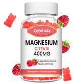 Zetelixia Magnesium Citrate Gummies raspberry flavour front view