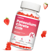 Zetelixia Potassium Citrate Gummies bottle front view, strawberry flavour