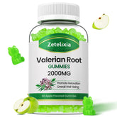 Zetelixia Valerian Root Gummies 60 Count bottle front view