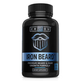 ZHOU Iron Beard supplement bottle front view with 60 capsules