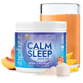 Zipfizz Calm Sleep Supplement 408g Sweet Peach Mango front view