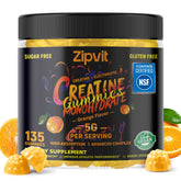 zipvit Creatine Monohydrate Gummies front view with packaging
