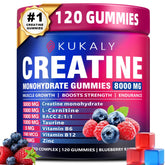 ZyterX Creatine Monohydrate Gummies bottle front view with 120 count