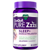 ZzzQuil Sleep Aid Gummies front view with packaging
