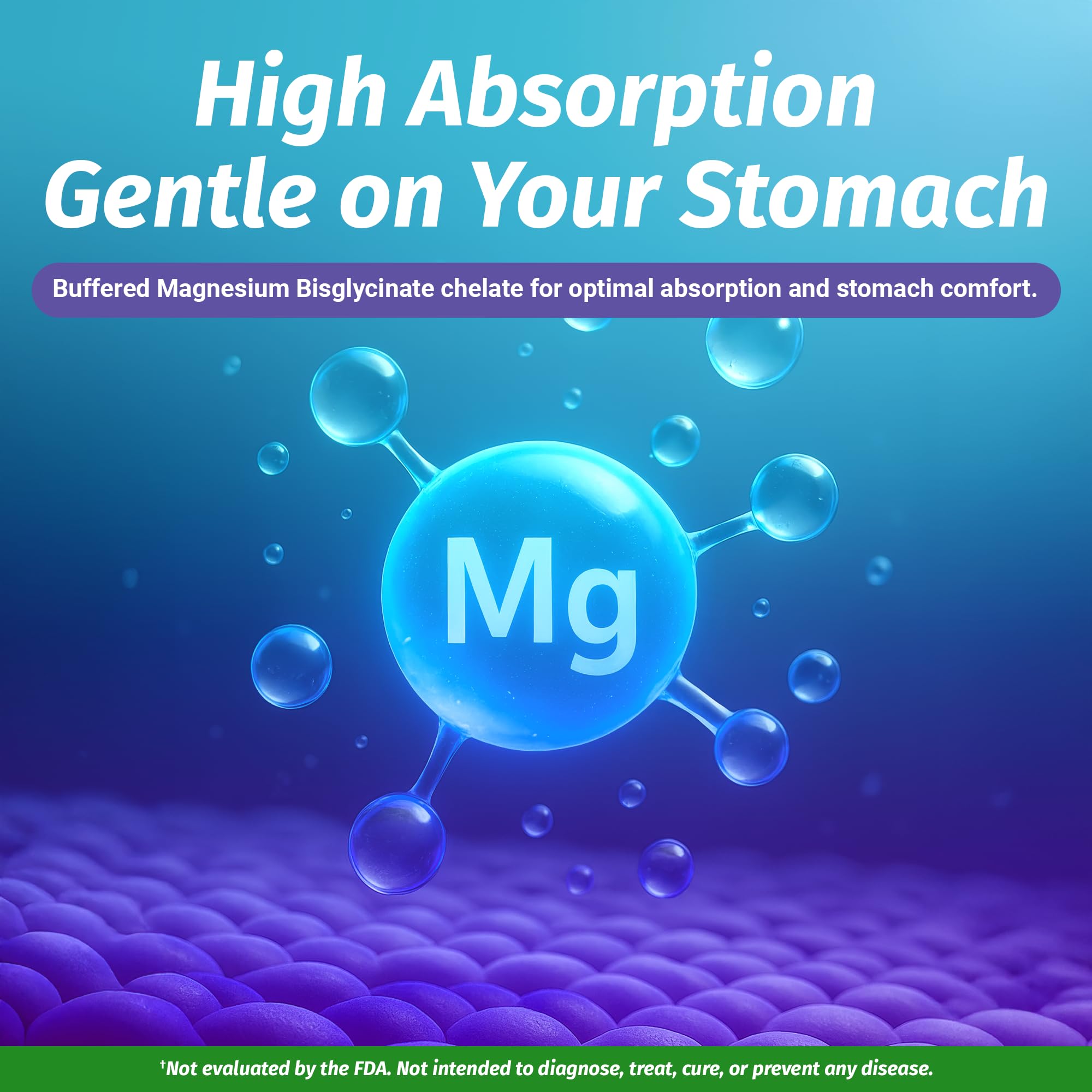 1 Body Magnesium Bisglycinate Chelate 500mg capsule close-up