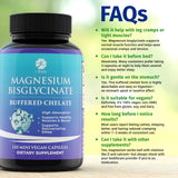 1 Body Magnesium Bisglycinate Chelate 500mg with a glass of water