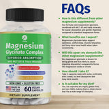 1 Body Magnesium Glycinate Capsules 90g bottle in a wellness setting