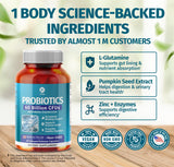 1 Body Probiotic Supplement capsules close-up