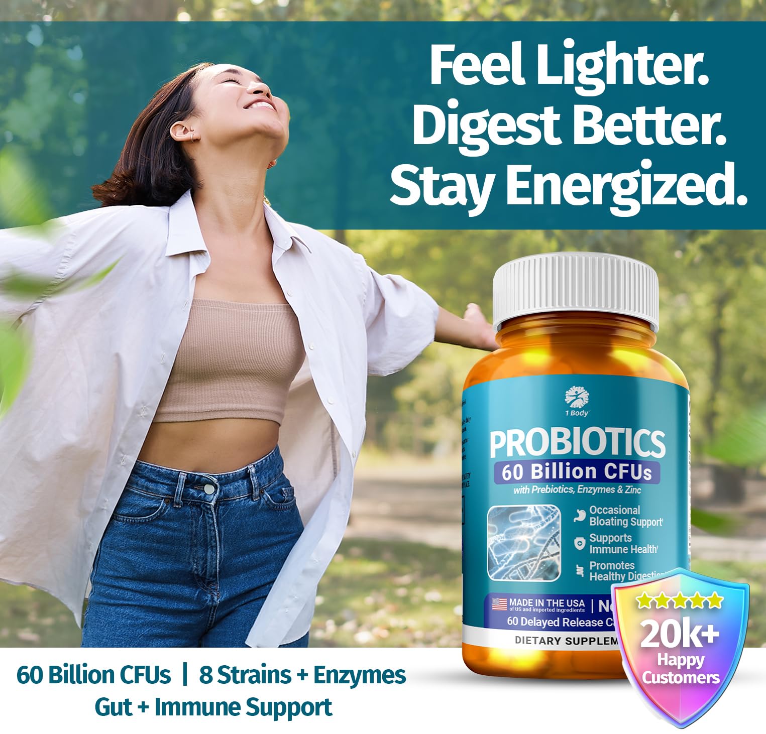 1 Body Probiotic Supplement ingredients list