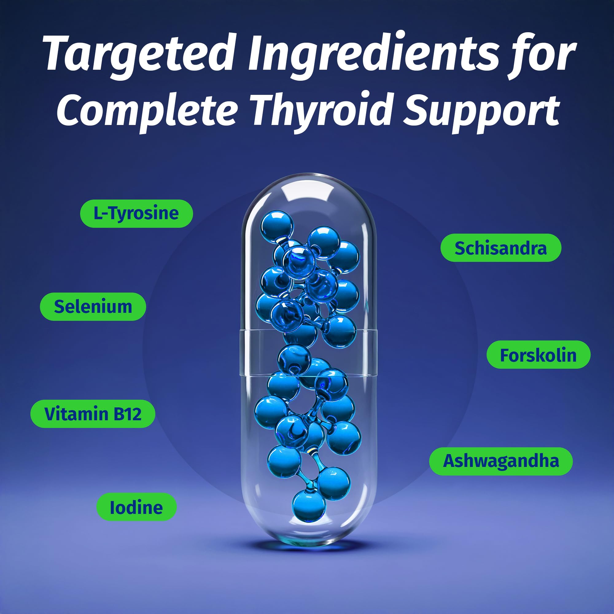 1 Body Thyroid Extract Supplement bottle back view