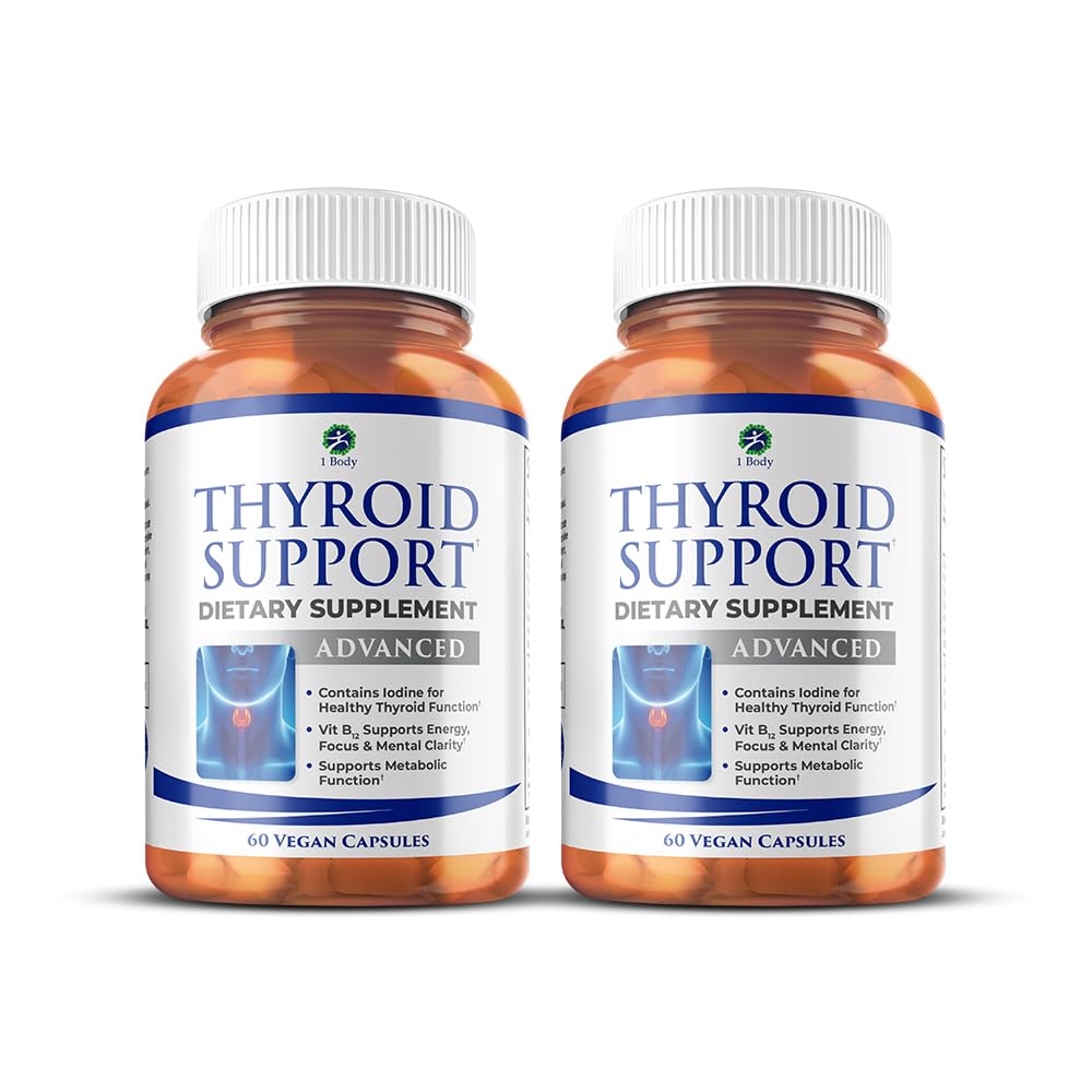 1 Body Thyroid Extract Supplement front view with label