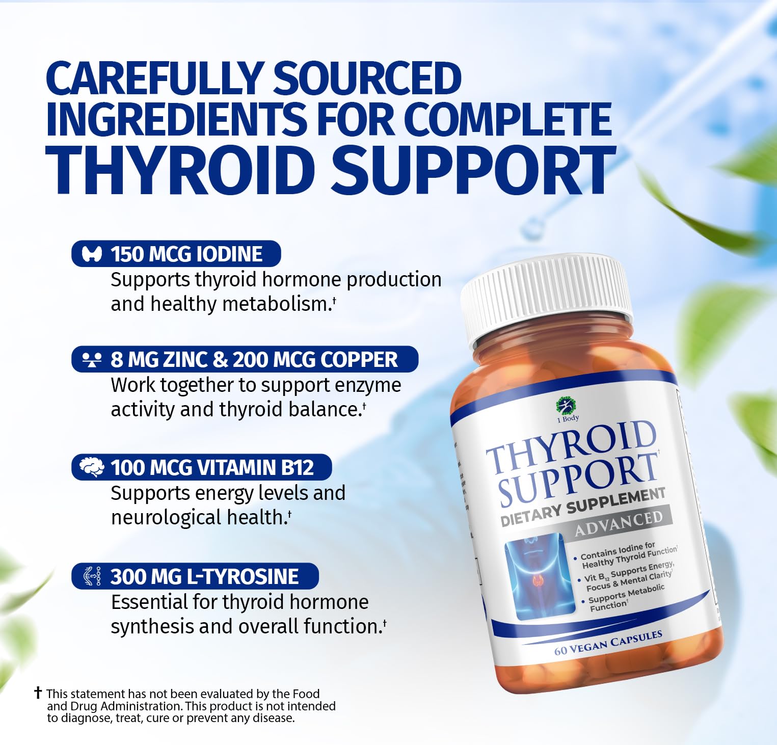 1 Body Thyroid Extract Supplement ingredients list