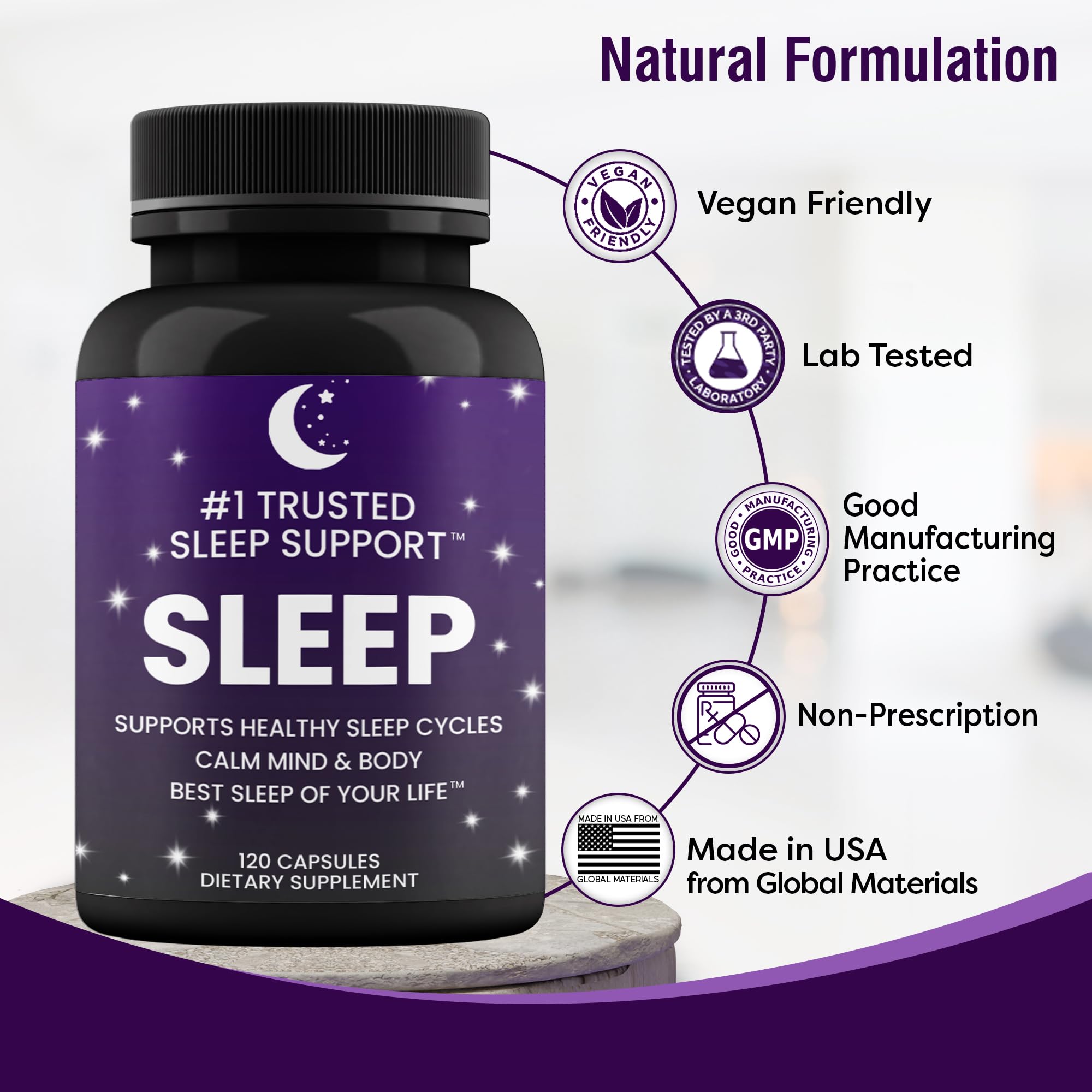 #1 TRUSTED natural sleep aid ingredients list