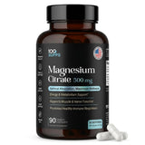 100 Supps Magnesium Citrate 500mg supplement front view