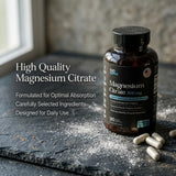 100 Supps Magnesium Citrate 500mg supplement in a lifestyle setting