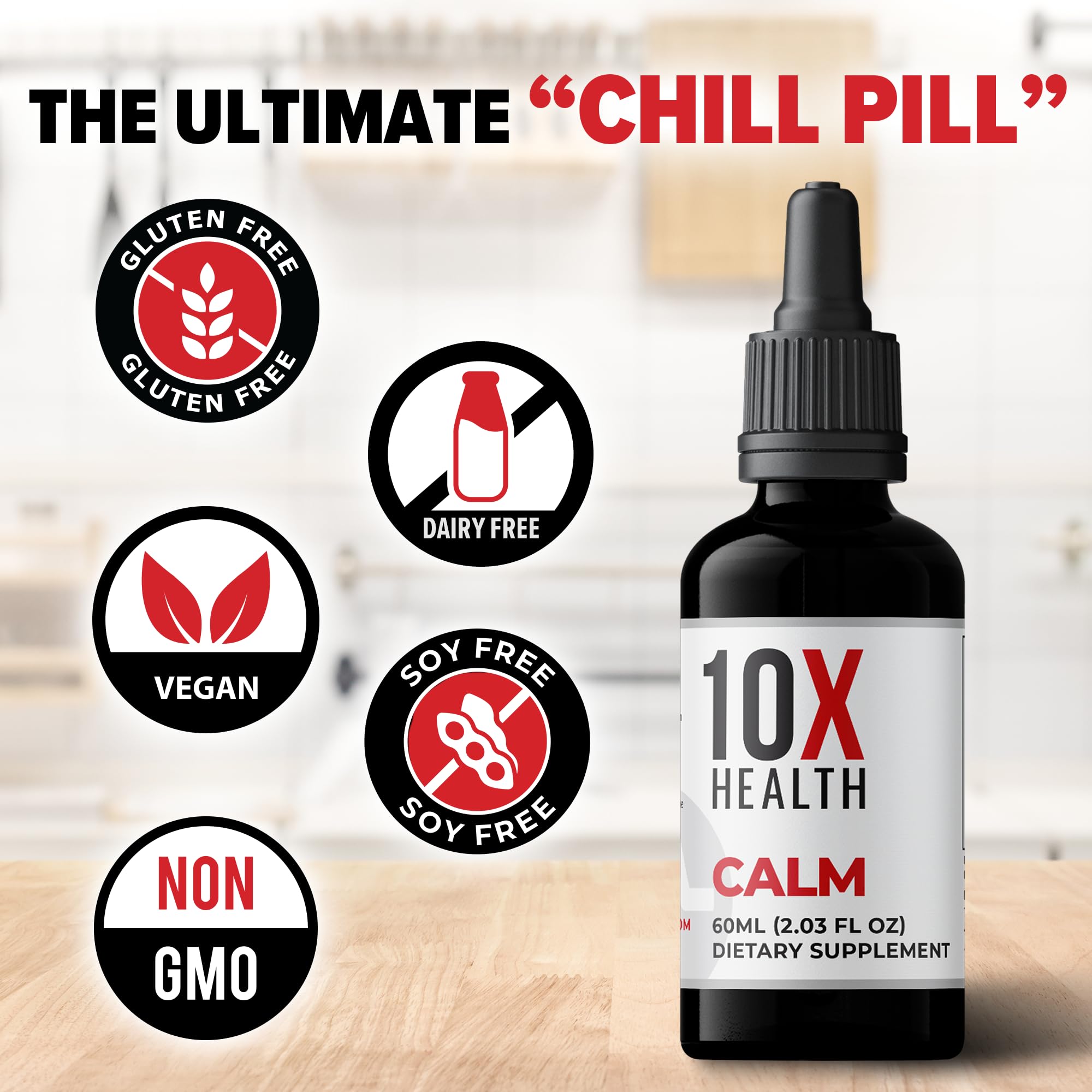 10X Health System Calm Drops 30ml lifestyle scene