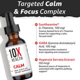 10X Health System Calm Drops 30ml side view