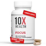 10X Health System Ginkgo Biloba Focus Supplement front view