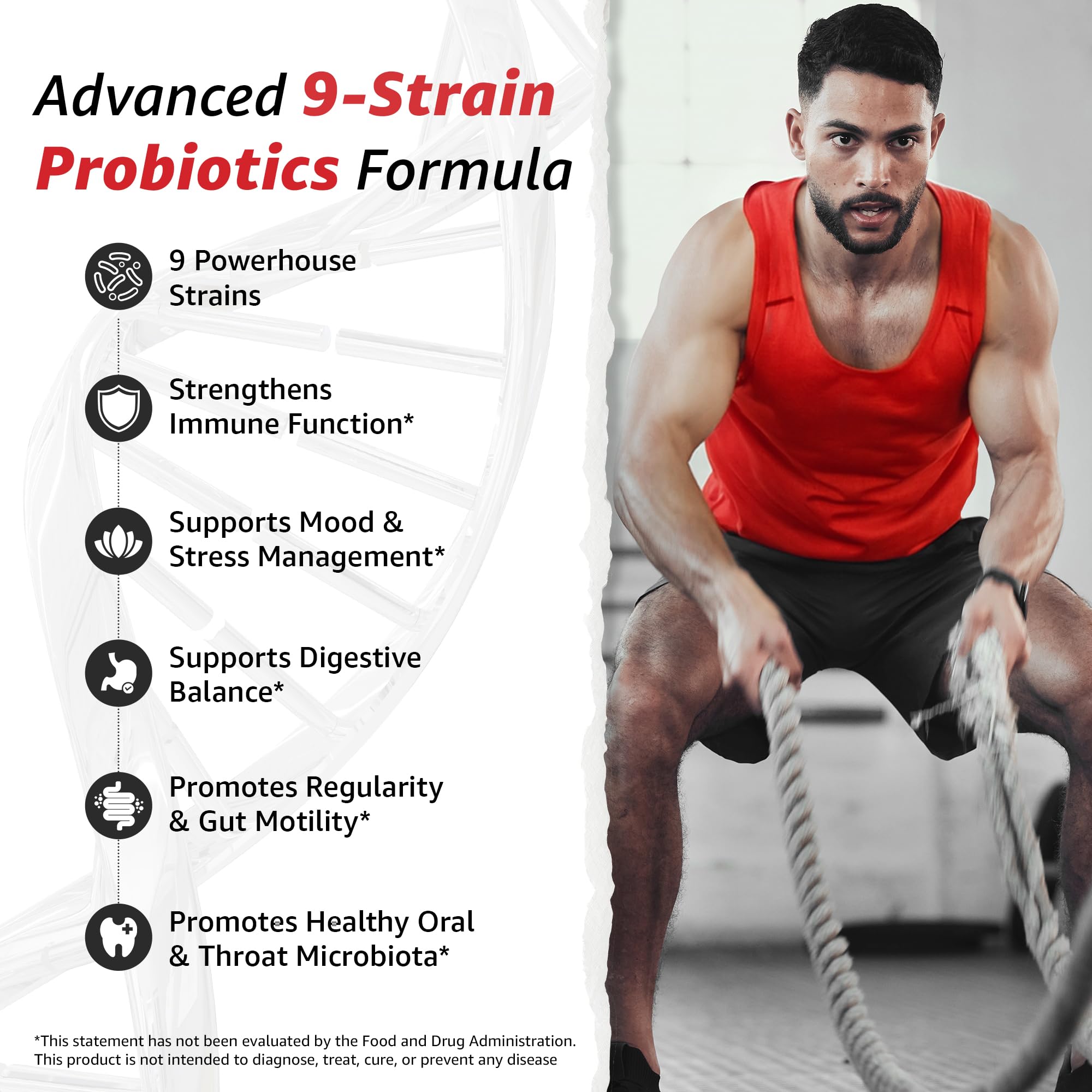 10X Health System Probiotic Capsules bottle side view