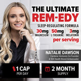 10X Health System Sleep Supplement with a glass of water