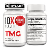 10X Health System TMG Supplement front view with packaging