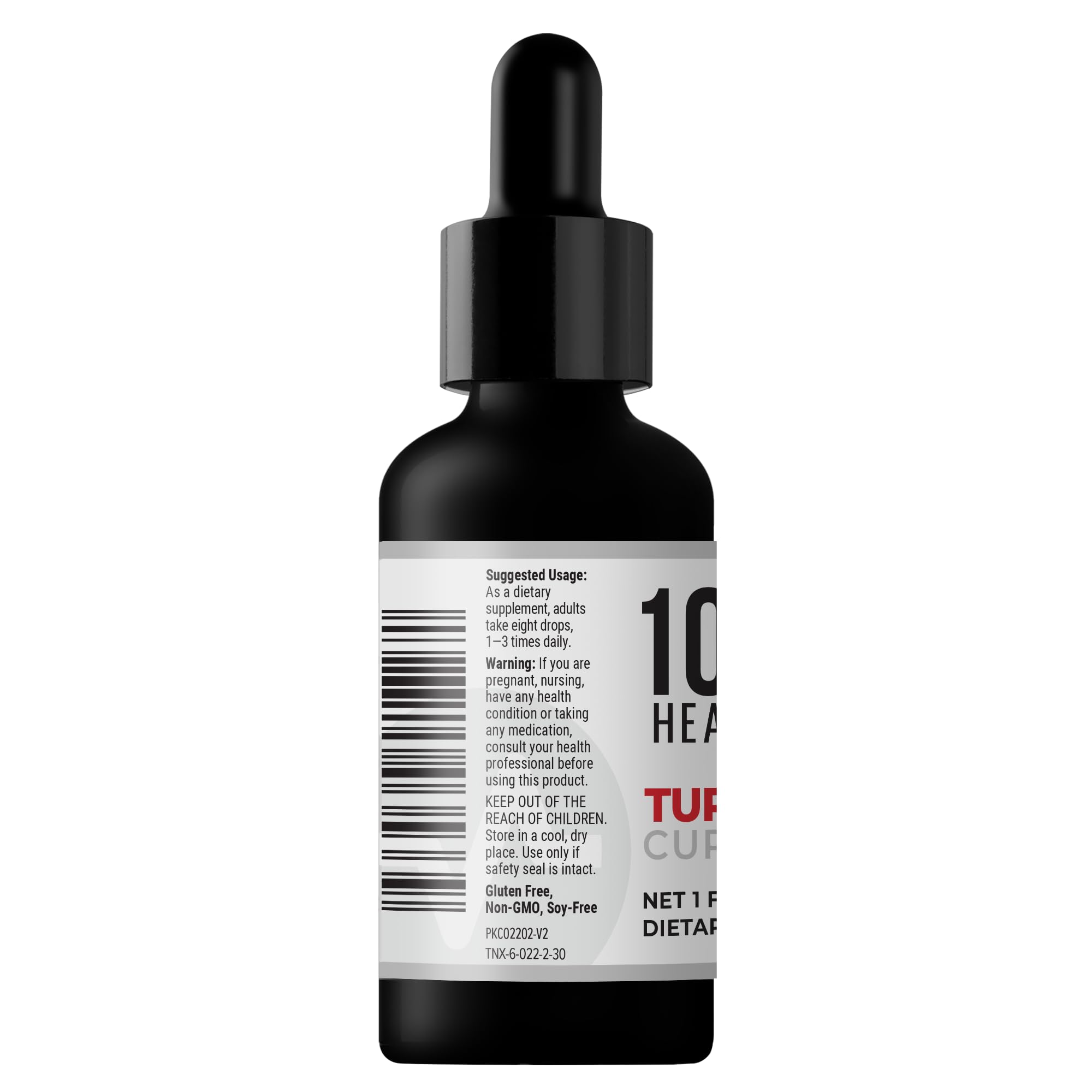 10X Health System Turmeric Curcumin Supplement on a wooden table