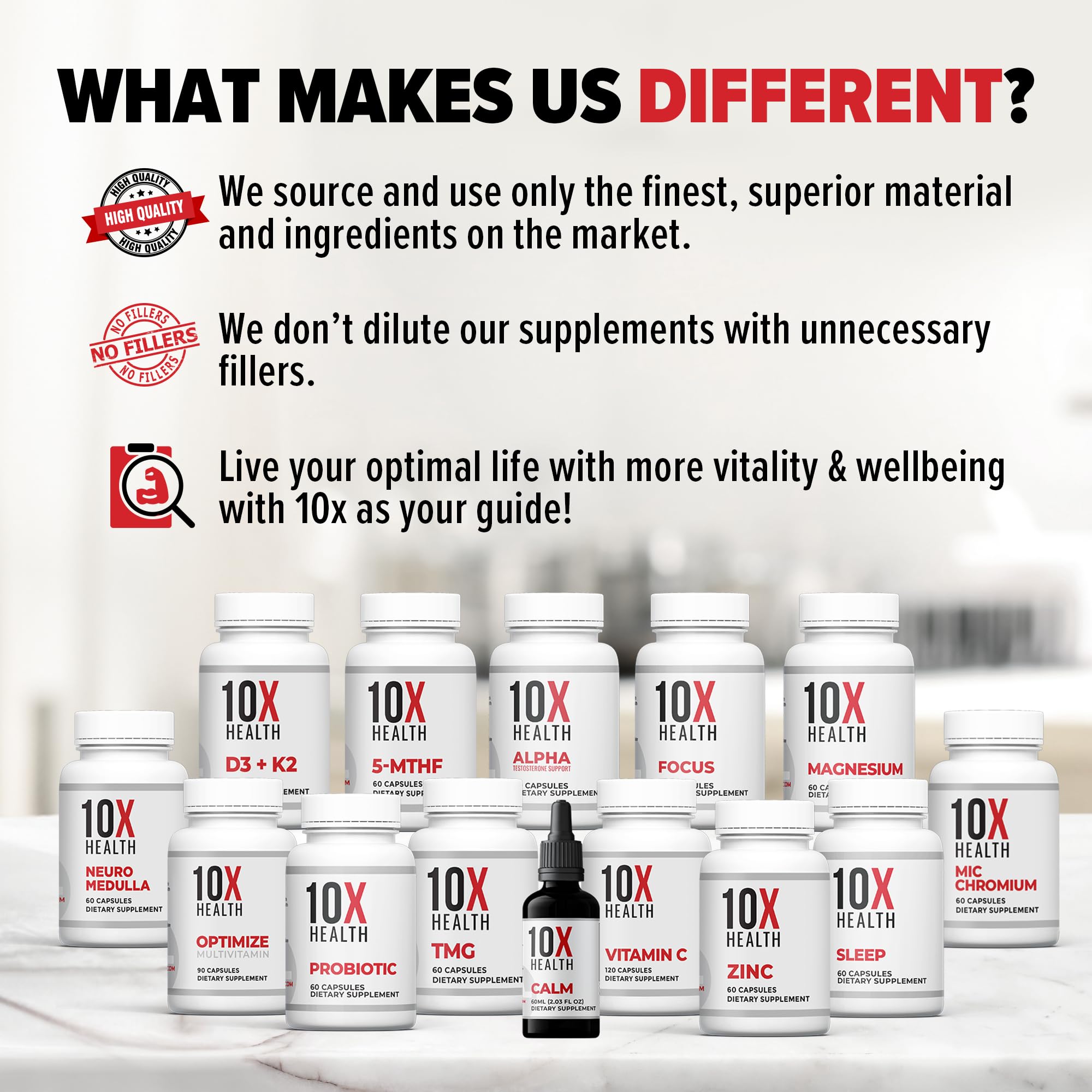 10X Health System Vitamin D3 K2 Supplement 5000 IU lifestyle scene