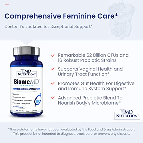1MD Nutrition BiomeMD Probiotic Supplement ingredients list