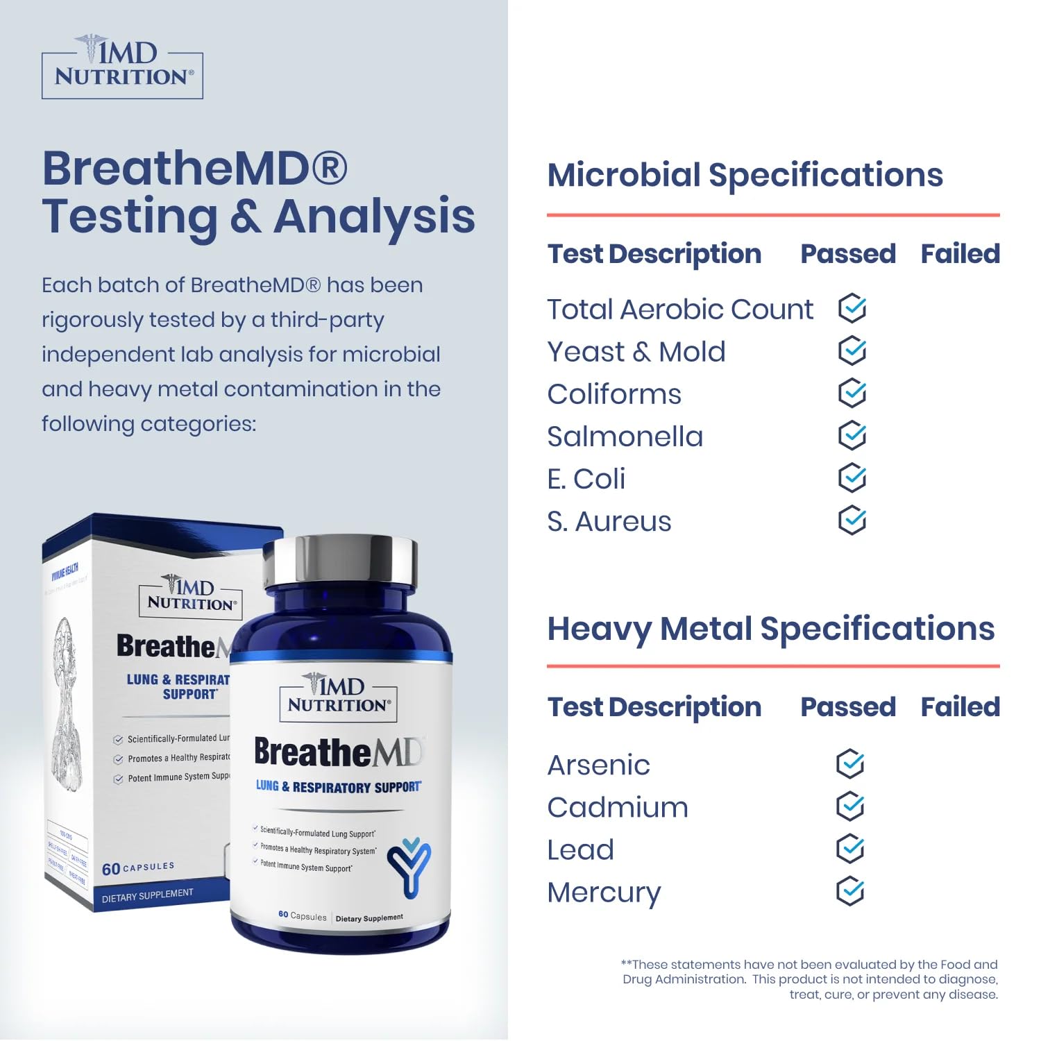 1MD Nutrition BreatheMD Plus 100g side view