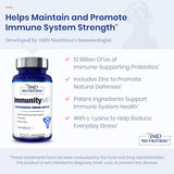 1MD Nutrition daily wellness Prebiotic Capsules back view with ingredient list
