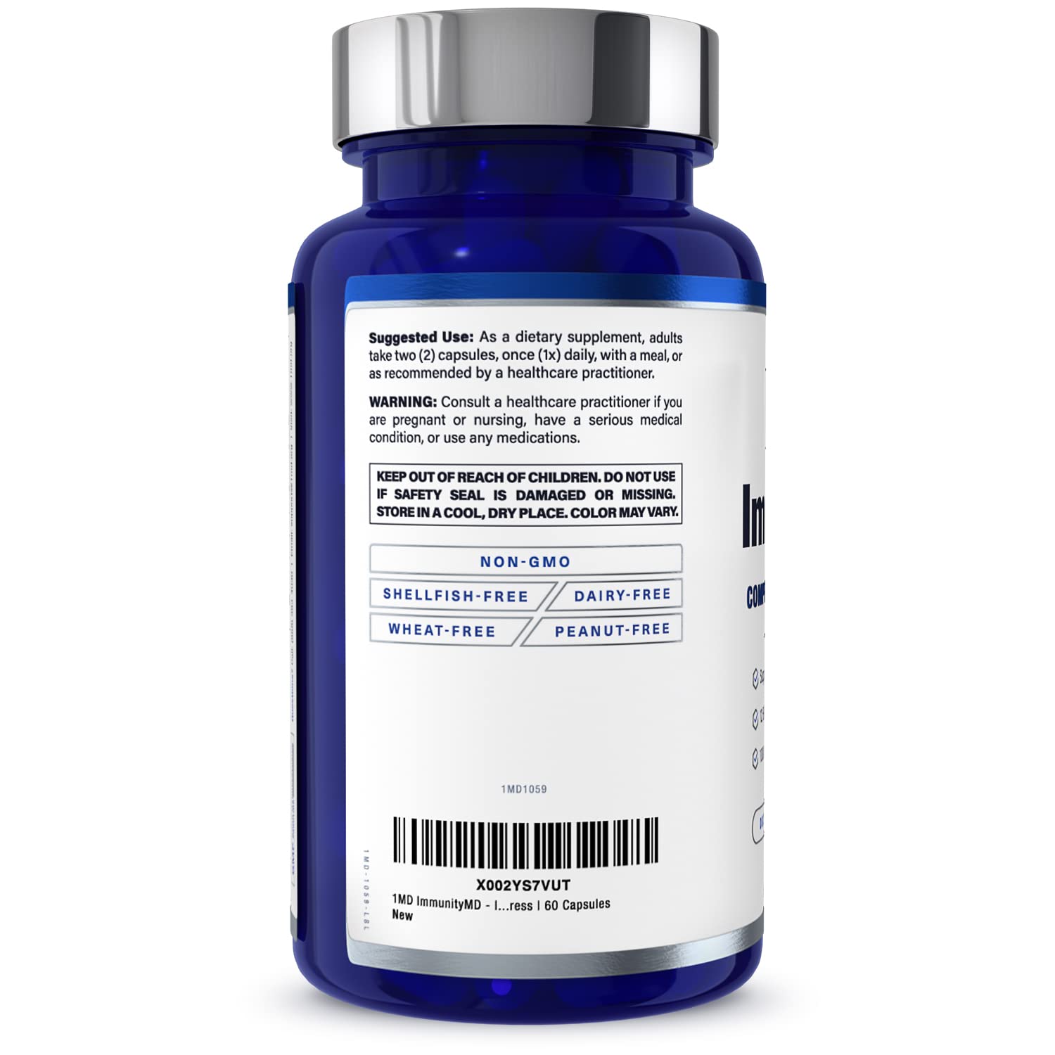 1MD Nutrition daily wellness Prebiotic Capsules close-up of capsule