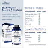 1MD Nutrition EnzymeMD Multi-Enzymes bottle side view