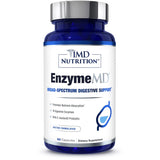 1MD Nutrition EnzymeMD Multi-Enzymes bottle with a glass of water