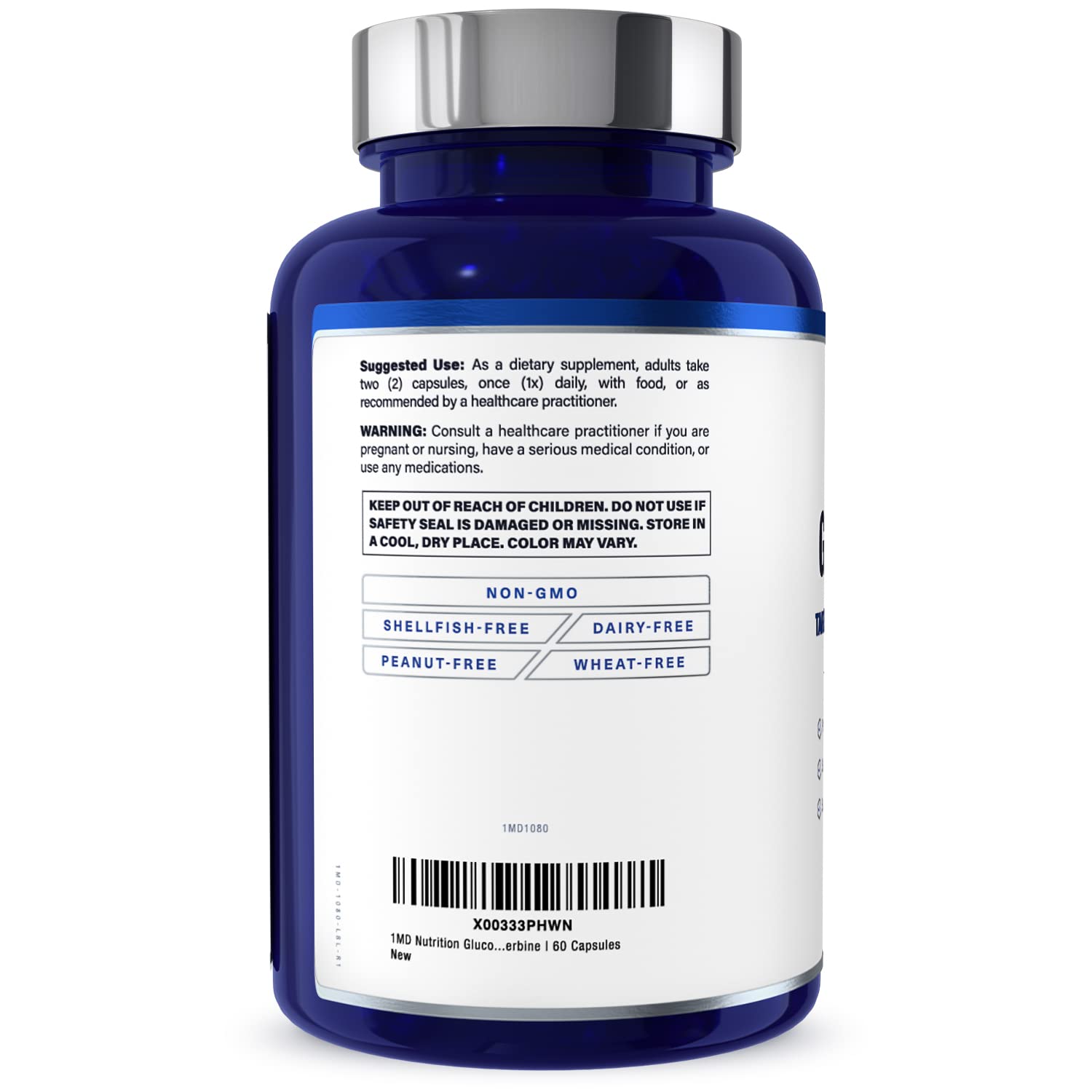 1MD Nutrition GlucoseMD Cinnamon Supplement with a measuring spoon