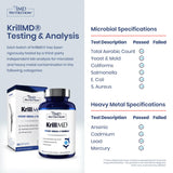 1MD Nutrition KrillMD Krill Oil Capsules side view showing label