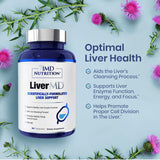 1MD Nutrition LiverMD Milk Thistle Supplement bottle with cap
