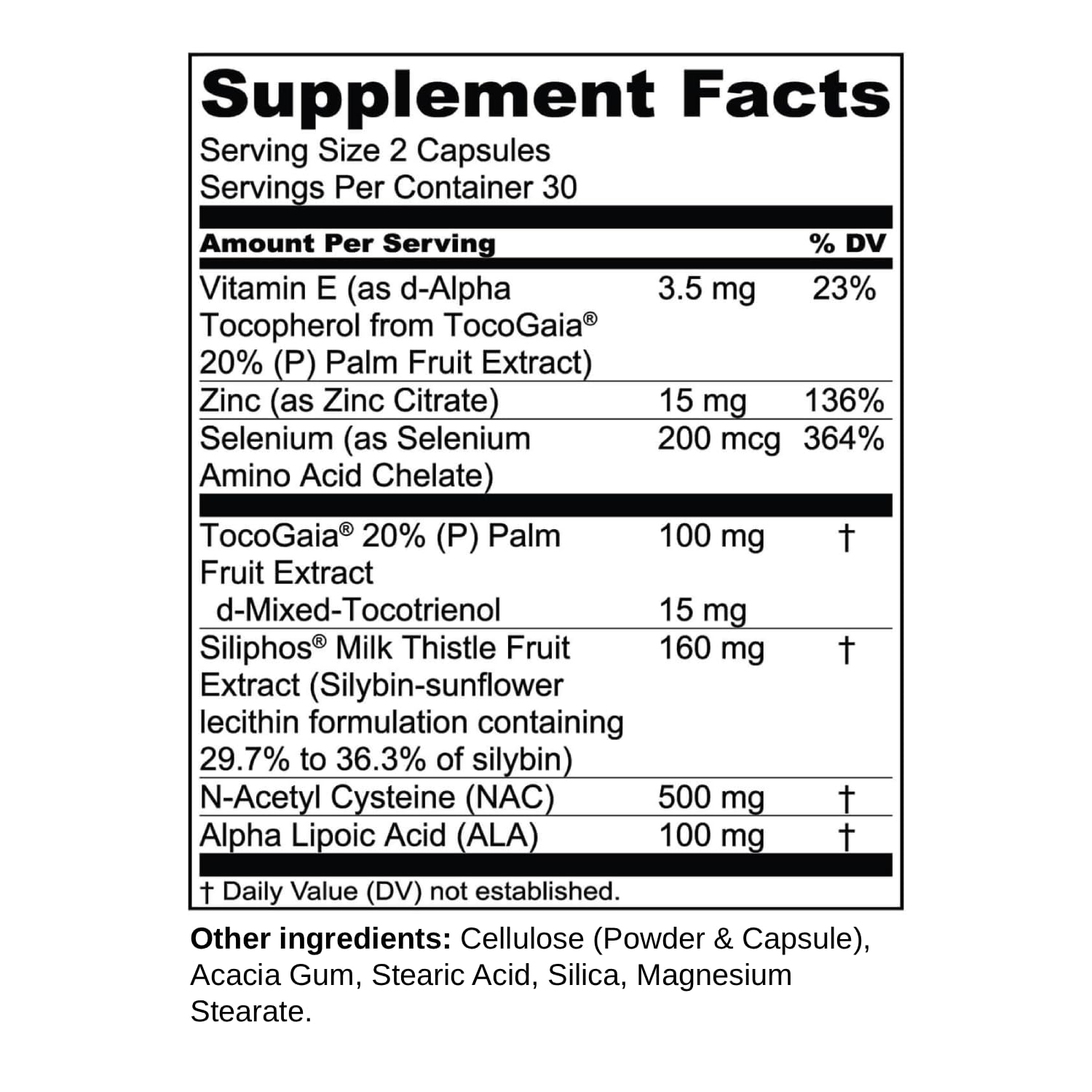 1MD Nutrition LiverMD Milk Thistle Supplement capsules in bottle