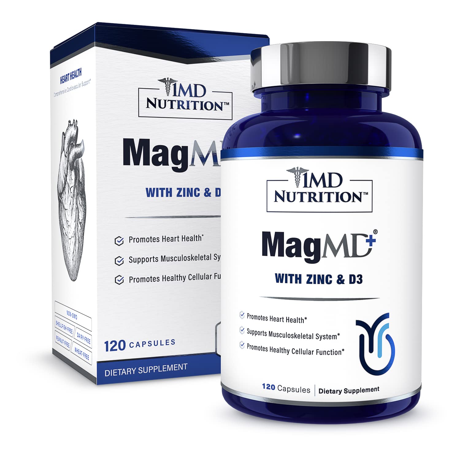 1MD Nutrition MagMD Plus Magnesium Supplement front view