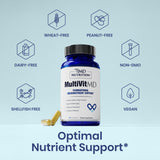 1MD Nutrition MultiVitMD multivitamins with a measuring spoon for dosage