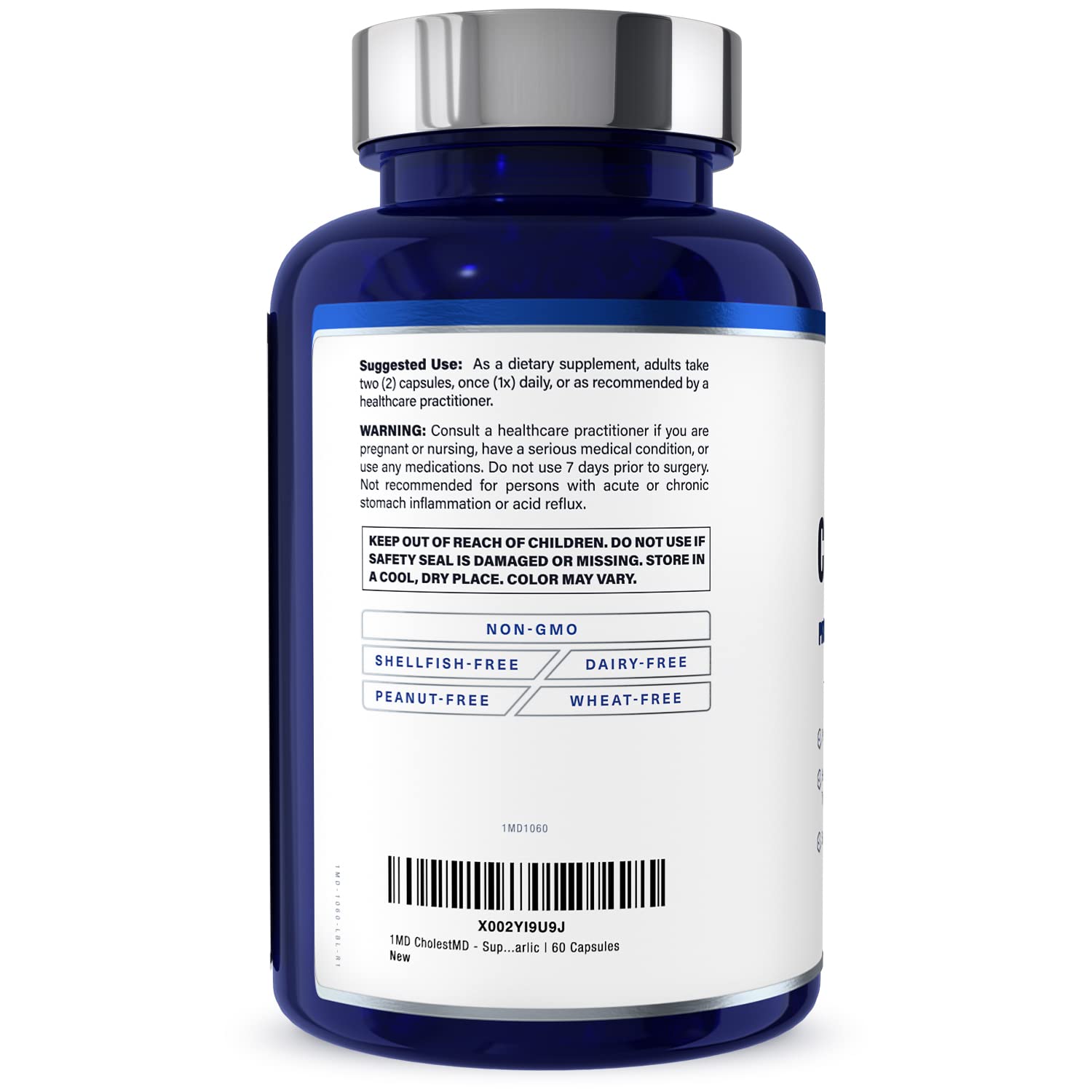 1MD Nutrition Niacin B3 Supplement nutritional information