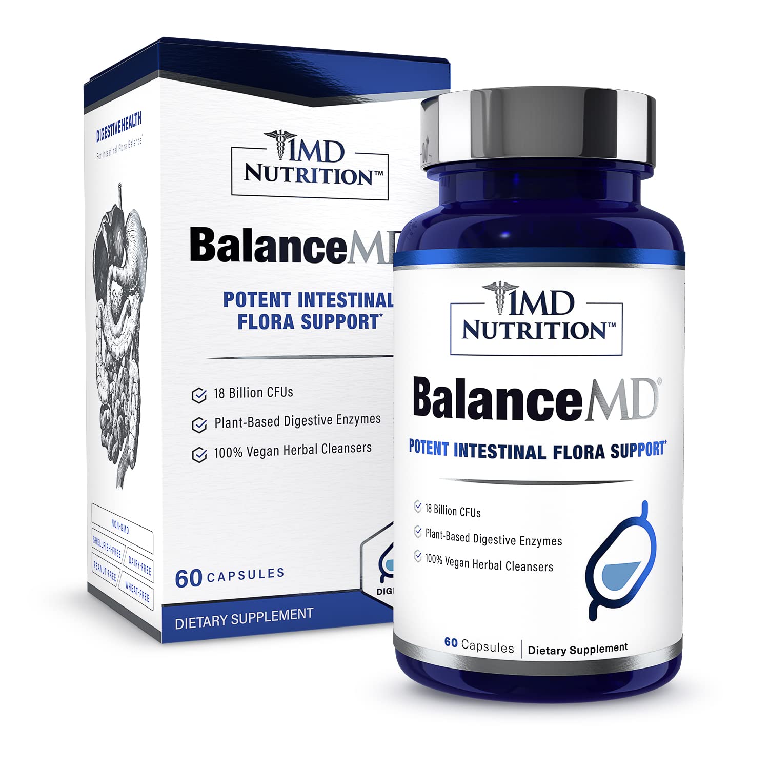 1MD Nutrition Oregano Supplement front view bottle