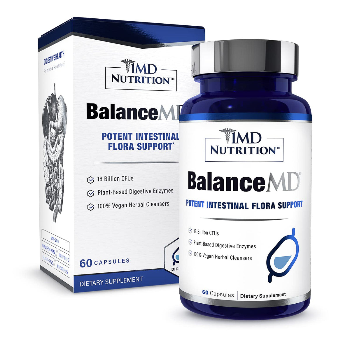 1MD Nutrition Oregano Supplement front view bottle